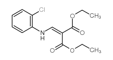 Propanedioic acid,2-[[(2-chlorophenyl)amino]methylene]-, 1,3-diethyl ester Structure