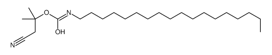 (1-cyano-2-methylpropan-2-yl) N-octadecylcarbamate结构式