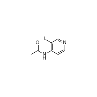 N-(3-碘吡啶-4-基)乙酰胺结构式