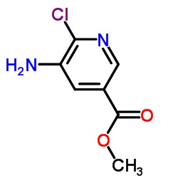 Methyl 5-amino-6-chloronicotinate structure