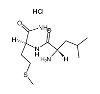 leucyl-methionine amide hydrochloride Structure