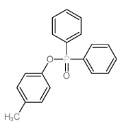 1-diphenylphosphoryloxy-4-methylbenzene结构式