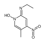 N-ethyl-1-hydroxy-5-methyl-4-nitropyridin-2-imine结构式