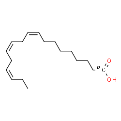 Linolenic-1-¹³C Acid Structure