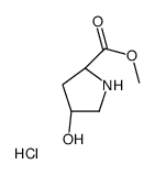 (2S,4S)-4-羟基吡咯烷-2-羧酸甲酯盐酸盐结构式