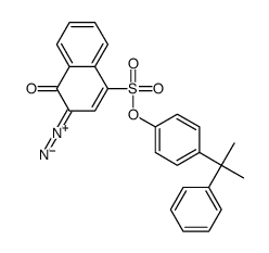 4-(1-甲基-1-苯乙基)苯基 3-重氮基-3,4-二氢-4-氧代-1-萘磺酸结构式