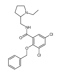 2-Benzyloxy-3,5-dichloro-N-(1-ethyl-pyrrolidin-2-ylmethyl)-benzamide Structure