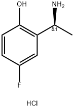 (S)-2-(1-氨基乙基)-4-氟苯酚盐酸盐结构式