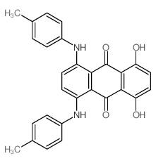 9,10-Anthracenedione,1,4-dihydroxy-5,8-bis[(4-methylphenyl)amino]- Structure