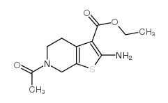 6-乙酰基-2-氨基-5,7-二氢-4H-噻吩并[2,3-c]吡啶-3-羧酸乙酯图片