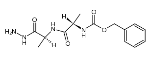 N-benzyloxycarbonylalanylalanyl hydrazide Structure