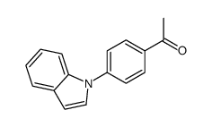 1-(4-吲哚-1-苯基)-乙酮结构式