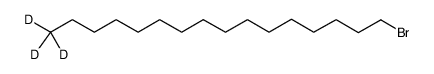 溴代十六烷-D3结构式