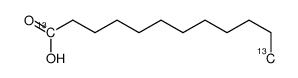 月桂酸-1,12-13C2结构式