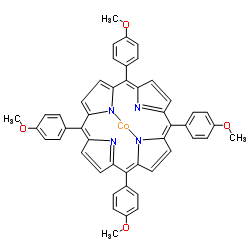 四对甲氧苯基卟啉钴(II)结构式