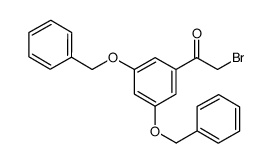 1-[3,5-bis(phenylmethoxy)phenyl]-2-bromoethan-1-one结构式