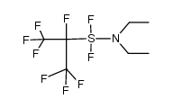 S-Perfluormethyl-S-diaethylamino-schwefeldifluorid Structure