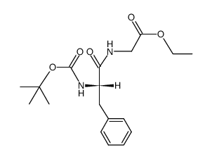 ethyl (N-tert-butoxycarbonyl-L-phenylalanyl)glycinate Structure