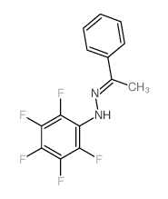 Ethanone, 1-phenyl-,2-(2,3,4,5,6-pentafluorophenyl)hydrazone Structure