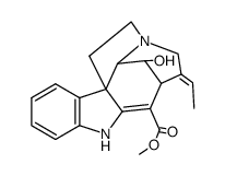 (19E)-2,16,19,20-Tetradehydro-14-hydroxycuran-17-oic acid methyl ester structure