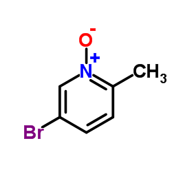 5-Bromo-2-methylpyridine 1-oxide structure