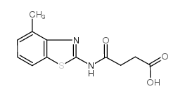 N-(4-甲基-苯并噻唑-2-基)-琥珀酸结构式