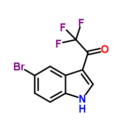 5-溴-3-三氟乙酰基-吲哚结构式