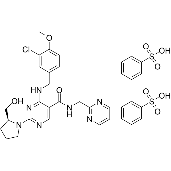 Avanafil dibenzenesulfonate结构式