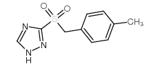 3-[(4-甲基苄基)磺酰基]-1H-1,2,4-三唑结构式