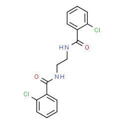 N,N'-ethane-1,2-diylbis(2-chlorobenzamide)结构式