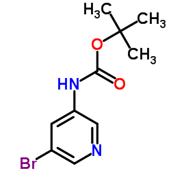 tert-Butyl (5-bromopyridin-3-yl)carbamate Structure