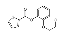 [2-(2-chloroethoxy)phenyl] thiophene-2-carboxylate结构式