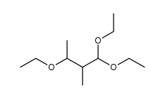 1,1,3-triethoxy-2-methyl-butane结构式