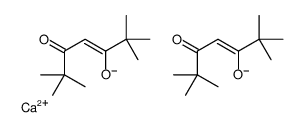 双(2,2,6,6,-四甲基-3,5-庚二酮酸)钙(II)结构式