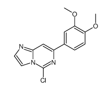 5-氯-7-(3,4-二甲氧基苯基)咪唑并[1,2-c]嘧啶结构式