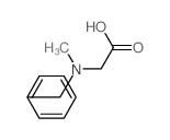 2-(benzyl-methyl-amino)acetic acid structure