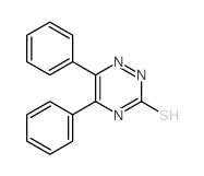 1,2, 4-Triazine-3(4H)-thione, 5,6-diphenyl- structure
