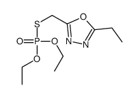 2-(diethoxyphosphorylsulfanylmethyl)-5-ethyl-1,3,4-oxadiazole结构式