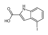 4-碘-1H-吲哚-2-甲酸结构式