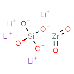 tetralithium [orthosilicato(4-)-O]dioxozirconate(4-) Structure