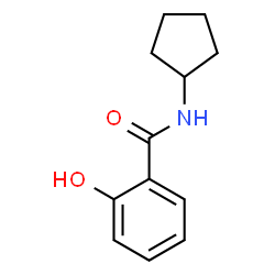 N-环戊基-2-羟基苯甲酰胺结构式