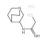 N-(1-azabicyclo[2.2.2]oct-8-yl)-2-sulfanyl-ethanimidamide结构式