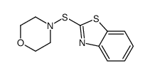 4-(1,3-benzothiazol-2-ylsulfanyl)morpholine结构式