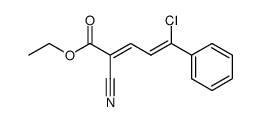 5-chloro-2-cyano-5-phenyl-penta-2,4-dienoic acid ethyl ester结构式