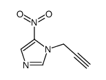 5-nitro-1-prop-2-ynylimidazole结构式