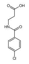 N-(4-Chlorobenzoyl)-β-alanine结构式