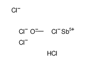 hydron,pentachloro(methoxy)antimony(1-) Structure