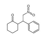 2-(2-nitro-1-phenylethyl)cyclohexan-1-one Structure