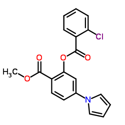 Methyl 2-[(2-chlorobenzoyl)oxy]-4-(1H-pyrrol-1-yl)benzoate Structure