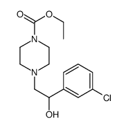 ethyl 4-[2-(3-chlorophenyl)-2-hydroxyethyl]piperazine-1-carboxylate Structure